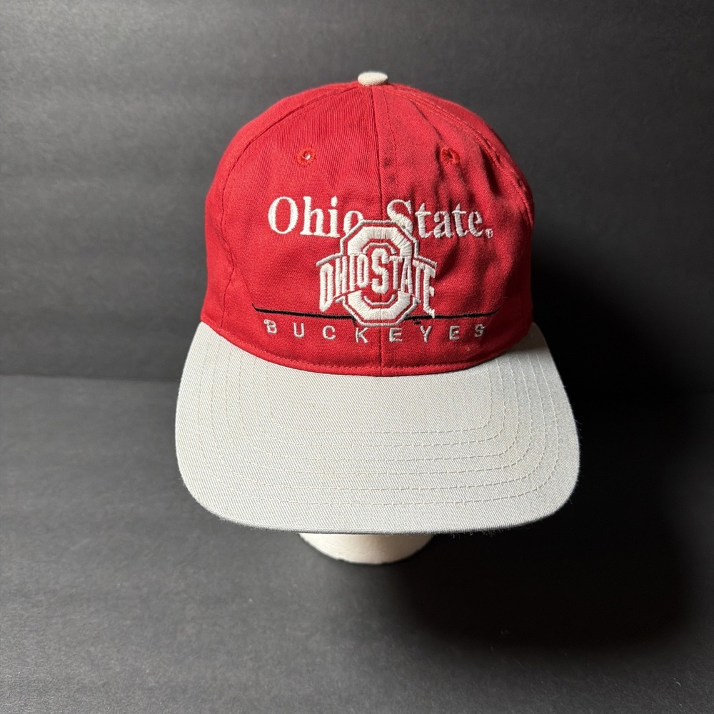 Vintage NCAA Ohio‎ State Buckeyes Snapback Hat 90s Twins Enterprise.